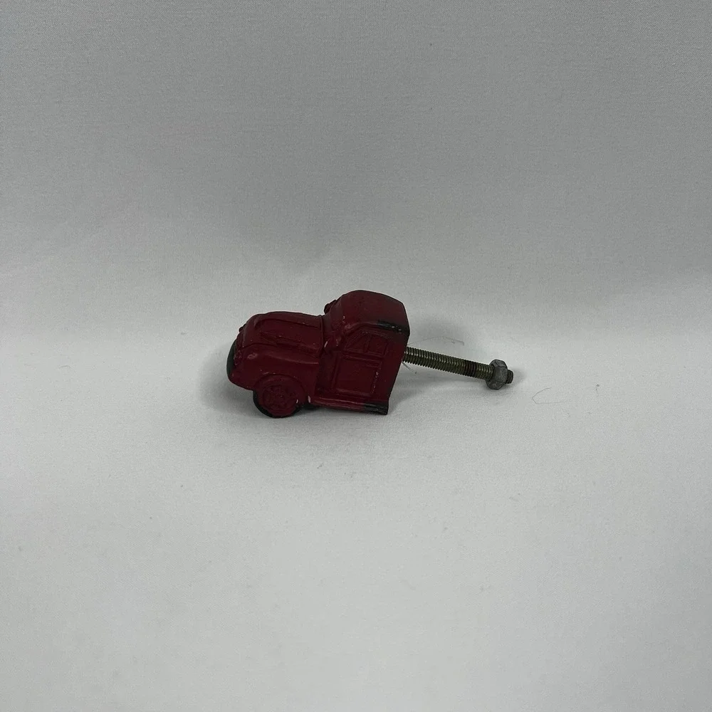 New Polyresin Vintage Red‎ Truck Handle Dresser Cabinet Door Drawer Pull